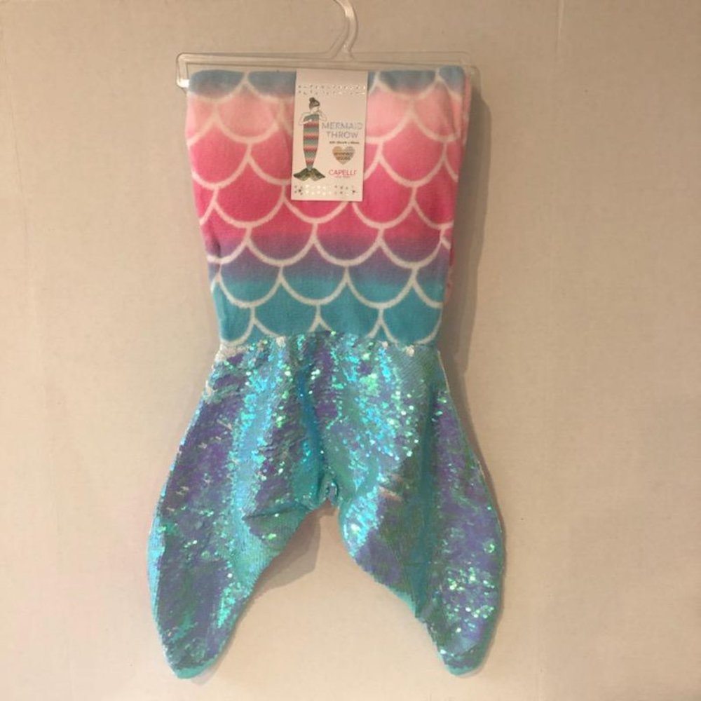 Capelli of New York Sequin Mermaid Throw